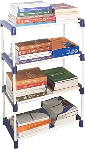LOTSPEK 4-Tier Book Rack - Sturdy Multi-Level Storage Organizer for ...