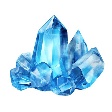 Blue Crystal Png Illustration, Beautiful, Beauty, Blue Crystal PNG ...