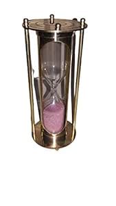 Skylar Handicraft Brass Timear 5 Min (Hour Glass) Sand Clock (Copper ...