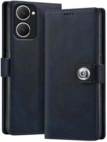 COVERBLACK Wallet Button Magnetic Book Leather Flip Cover Compatible ...