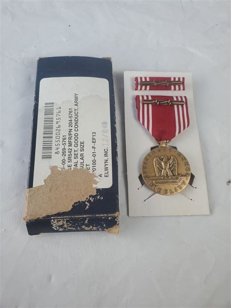 Vintage WWII Efficiency Honor Fidelity Military Bronze Medal | #4573720216