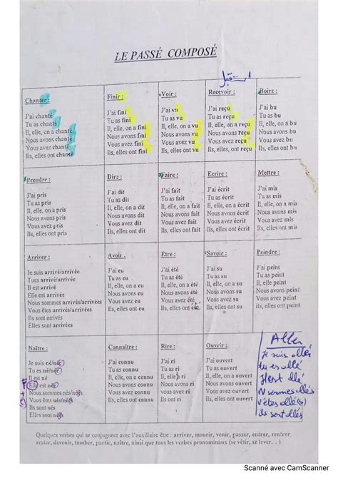SOLUTION: Tout ce que vous devez savoir sur la le on du passe compose ...