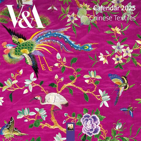 V And A Chinese Textiles Mini Wall Calendar 2025 Art | Desertcart INDIA