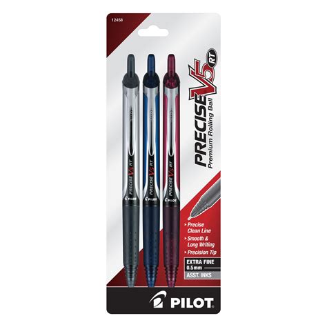 Pilot® Precise V5 RT Premium Rollerball Pens, Extra-Fine Point, 0.5 mm ...