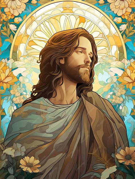 Premium AI Image | Beautiful portrait of Jesus Christ of Nazareth God ...