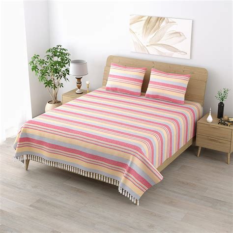 Värde 210 Tc Kerala Coarse Bedsheet for Double Bed Cotton | Double ...