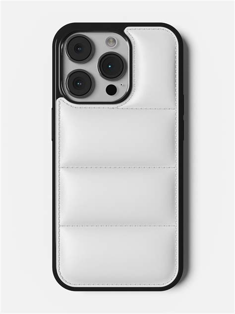 White Puffer Case 2.0 for iPhone 14 Pro – CareFone