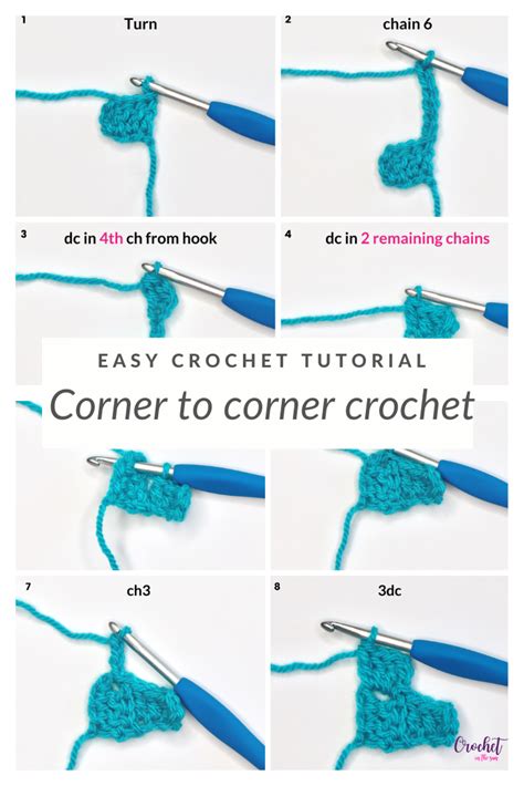 C2C Crochet Tutorial 的图像结果