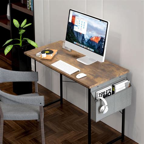 HealSmart Home Office Computer Brown Small Desk, India | Ubuy
