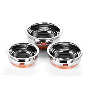 Buy Sumeet Stainless Steel Copper Bottom Prabhu Chetty/Cookware ...