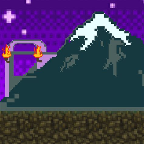 Pixel Art Mountain GIF | GIFDB.com