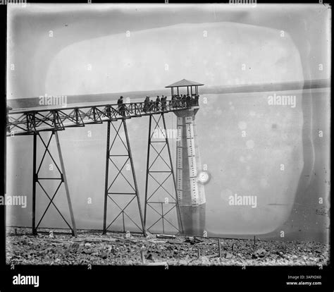 This photograph features a water gauge and intake at the Furnish Reservoir near Stanfield ...