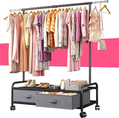 Amazon.com: Raybee Clothing Rack, Clothes Racks for Hanging Clothes ...