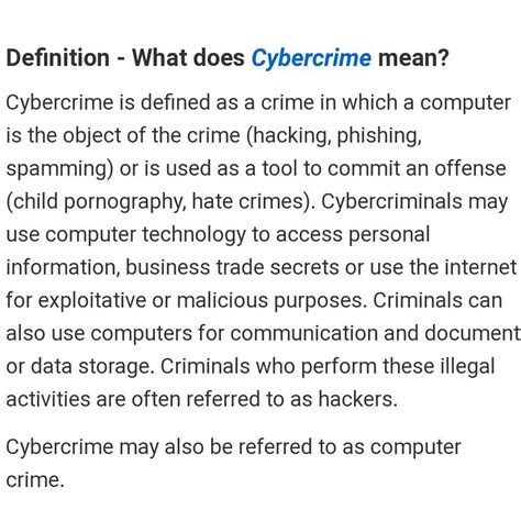Meaning of a cyber crime? - Brainly.in