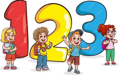 Happy cute cartoon school childrenhappy kids studying and learning ...
