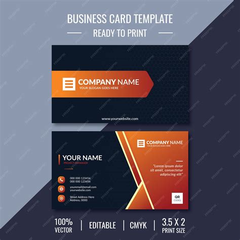 Business Card Template Front and Back 的图像结果