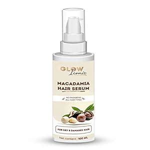 Buy GLOWICONIC Macadamia Hair Serum for Dry & Damaged Hair | Parabens ...