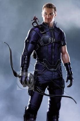 Superhero Hawkeye Poster, Unframed, With Double Sided Tape Paper Print ...