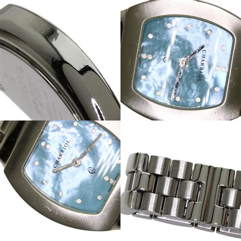 Buy Used Philip Charriol Ref.AZURT Watch Stainless Steel / SS Ladies ...