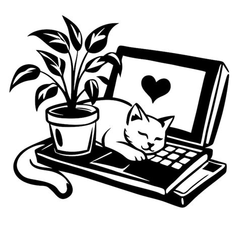 Images de Dessin Chat Ordinateur – Téléchargement gratuit sur Freepik