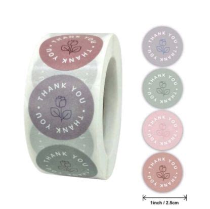 Arteria. Round Thank Cards- Blue Roses