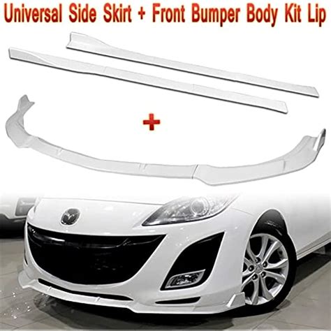 Buy Q1-TECH, 9-Piece Front Bumper Body Kit Lip & Side Skirt Extensions ...