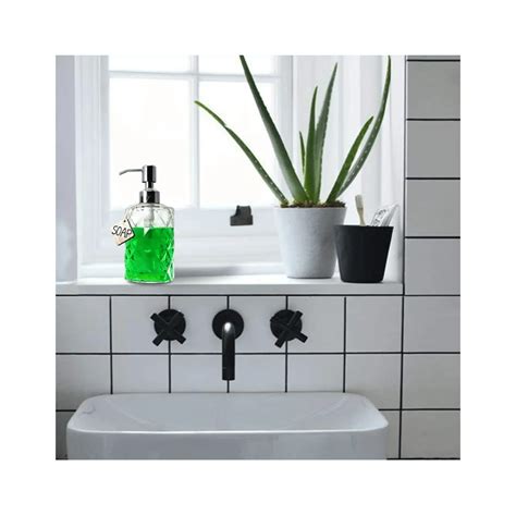 Fossa Diamond Design Glass Soap Dispenser, Kitchen Soap Dispenser ...