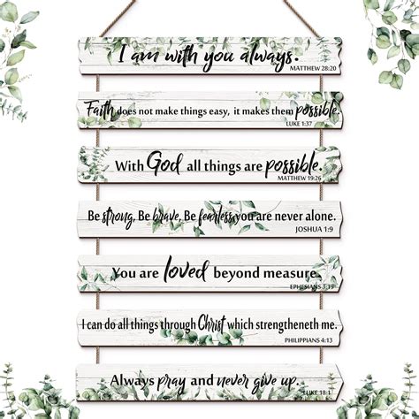 Yookeer Rustic Wooden Wall Art with Bible Verse Christian India | Ubuy