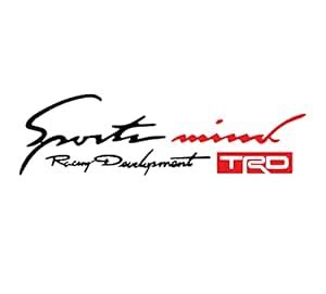 Buy BIRD'S MIND Sports Mind TRD Sticker for Car Mirror Exterior ...