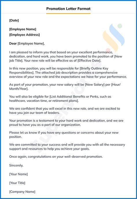 Image result for Promotion Letter Sample