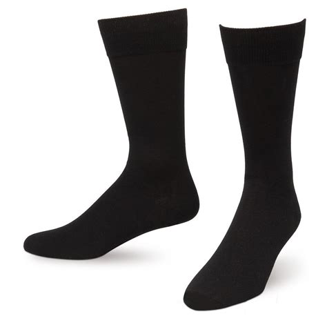 Men's Black Solid King Size Socks - Jacob Alexander