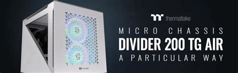 Buy Thermaltake Divider 200 TG Air White Edition Micro-ATX Tempered ...