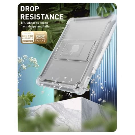 Apple iPad Transparent Clear Back Shell Cover Kick Stand Case ...