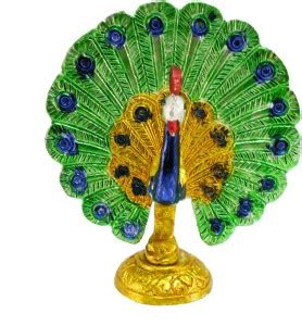 SUSAJJIT DECOR Beautiful Colorful Decorative Big Peacock Statue in ...