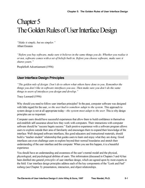 Mandel-Golden Rules - Chapter 5 The Golden Rules of User Interface ...
