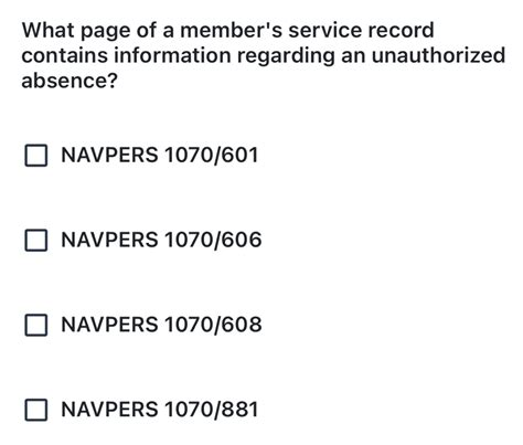 Solved: What page of a member's service record contains information ...