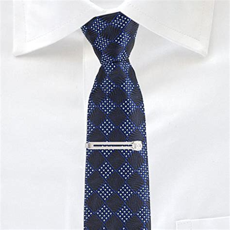 Buy TRIPIN Silver TIE PIN Clip TACK TIEPIN for Men with Diamond Crystal ...