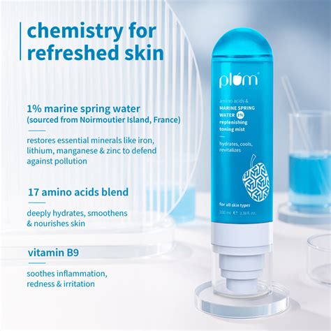 1% Marine Spring Water Face Mist Toner for Healthy Skin