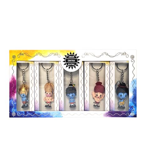 Amar Chitra Katha Mythology Keychain Collection Set of 5