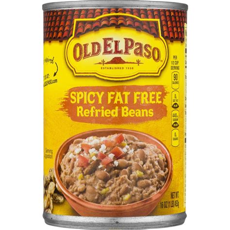 Old El Paso Spicy Fat Free Refried Beans, 453 g : Amazon.in: Grocery ...