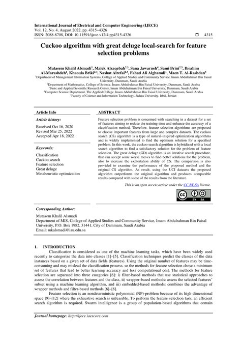 Feature Selection Cuckoo Algorithm 的图像结果