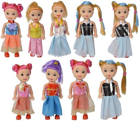 Smartcraft Adorable Mini Doll (Pack of 12) , 12 Cute Doll Set , Fashion ...