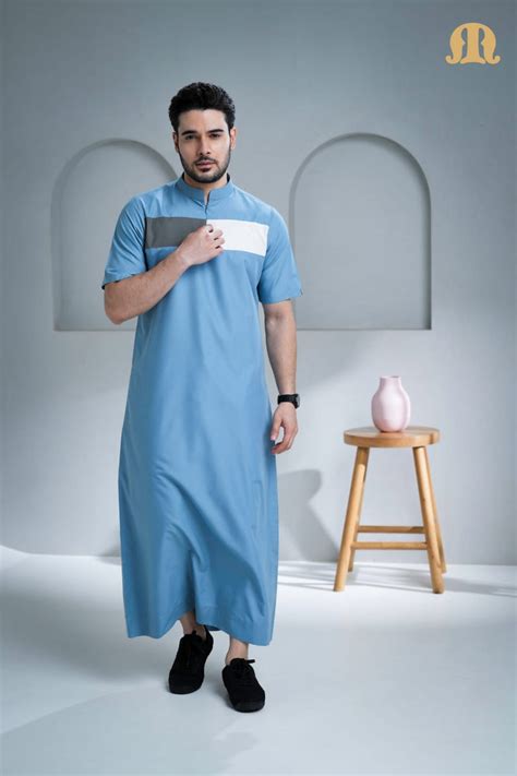 Kostas Half Sleeve Powder Blue for Men – Mashroo