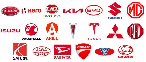 Red Car Brands and Logos