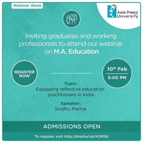 Webinar Week | Postgraduate Programmes 2023 - Azim Premji University
