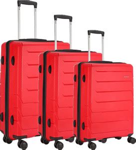 ARISTOCRAT Chroma 8 wheels Polypropylene Luggage Set of 3 Trolley Bags ...