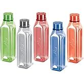 MILTON Pacific Pack of 6 Water Bottles, 1 Litre Each, Reusable Plastic ...