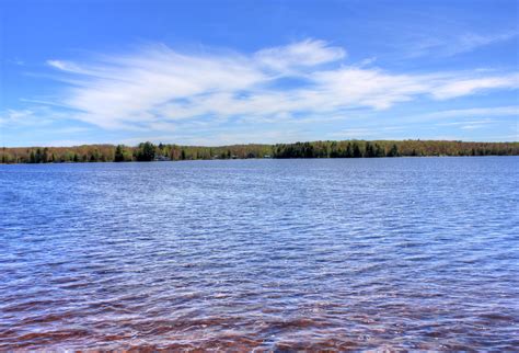 Across the Lake at Twin Lakes State Park, Michigan image - Free stock ...