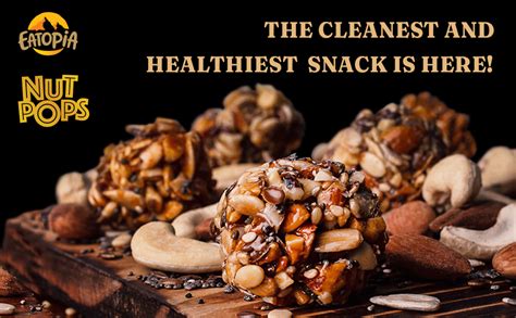 Eatopia Nut Pops Crunchy Nuts & Seeds Cluster - Pepper & Herbs 100% ...