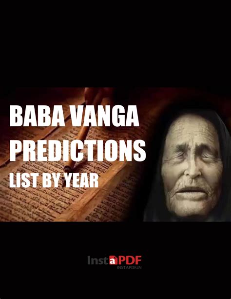 Baba Vanga 2026 Predictions In English baba vanga Made Terrifying ...